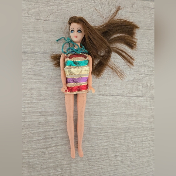 Vintage Toppers Dawn doll fashion dolls Topper Toys Original Outfit 1970 No Shoe - Picture 1 of 9